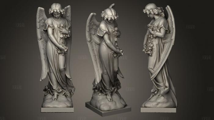 Кладбищенский Ангел 3d stl модель для ЧПУ